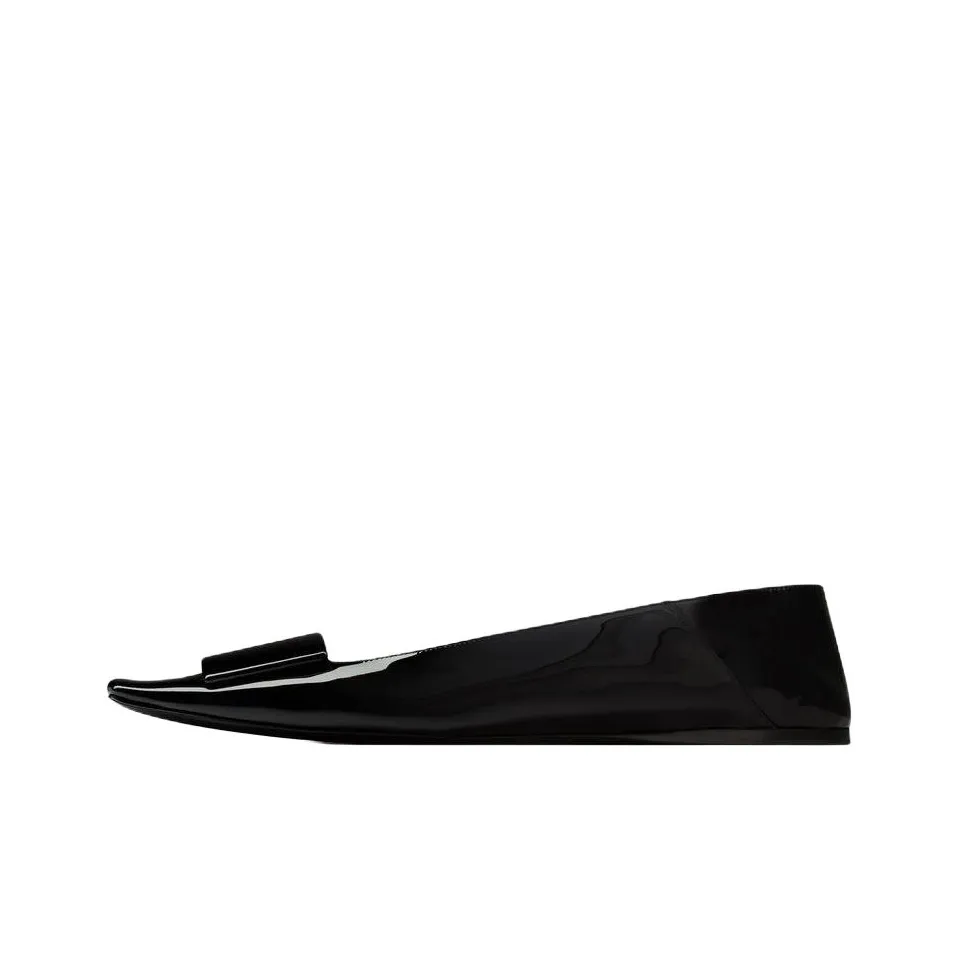 SAINT LAURENT Square Toe Slip On Ballerinas Women's