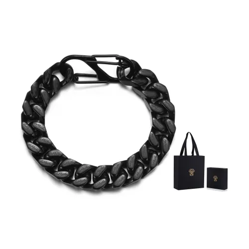 ICEMOBINC BLVCK Dark Series Титановая сталь Браслеты Обсидиановый черный Унисекс