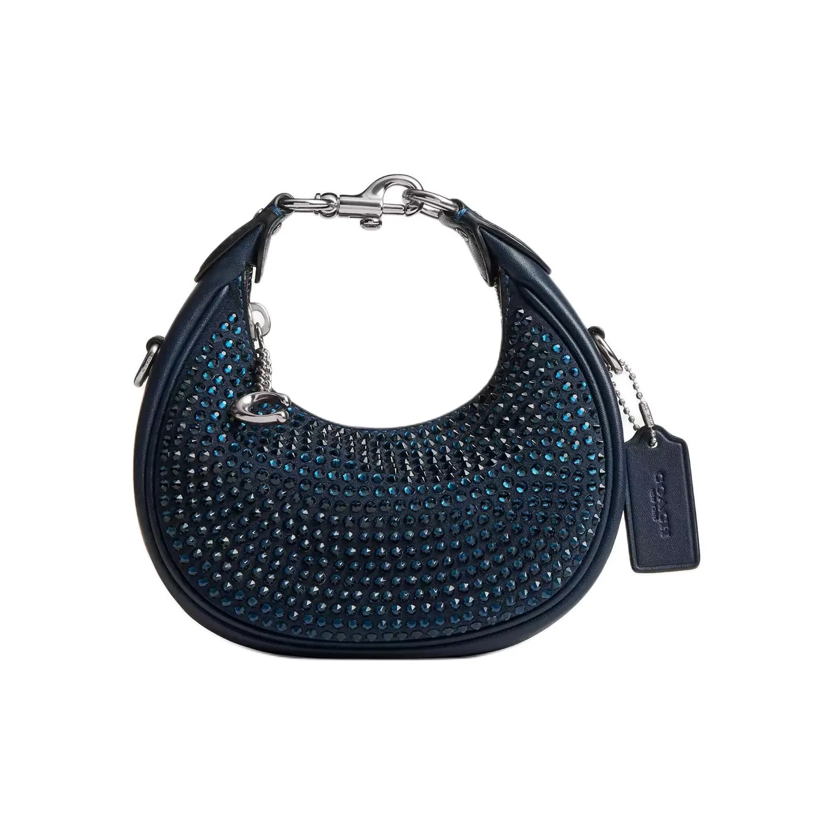 COACH Замша Сумка через плечо Сумка Мини Женская Темно-Морской Синий