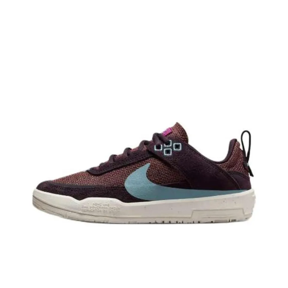Nike SB DAY ONE Abrasion Resistant Low Top Kids' Skateboarding Shoes Burgundy