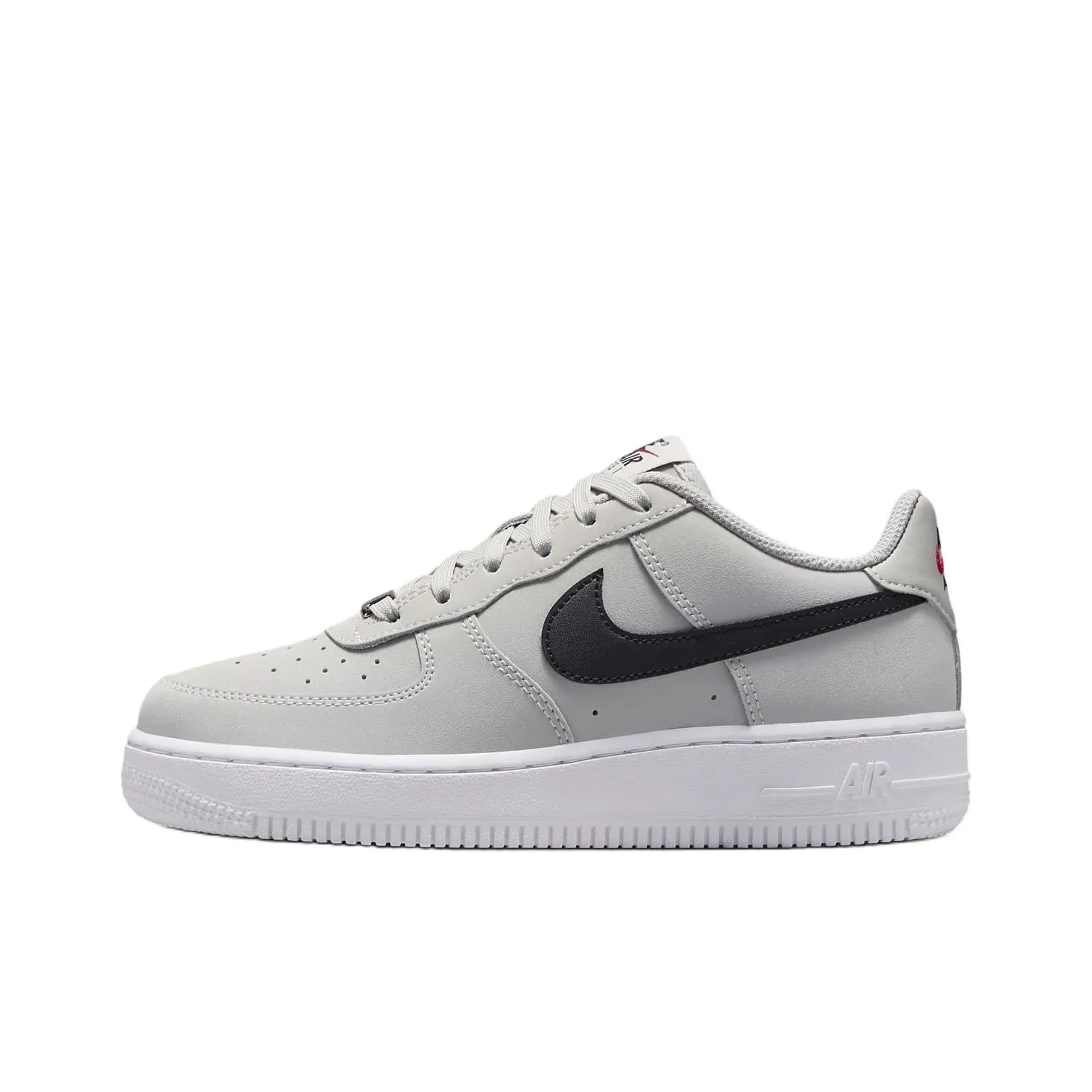 Nike Air Force 1 Anti Slip Wear Resistant Low Top Kids' Skateboarding Shoes Gray