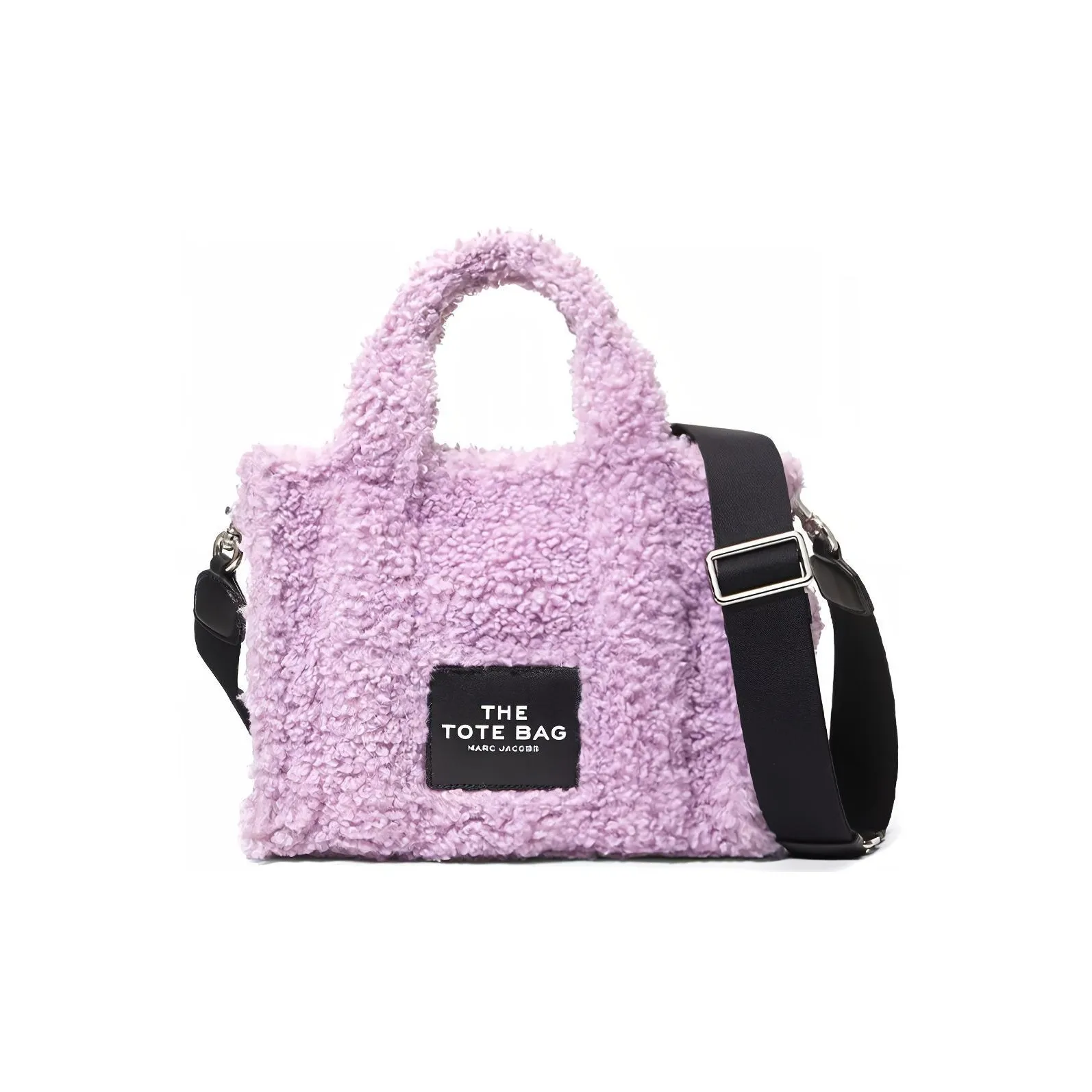 MARC JACOBS The Traveler Plush Tote Bag, Shopping Bag, Handbag Women's Purple