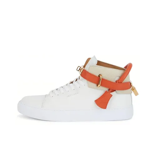 Buscemi Кроссовки для скейтбординга High Top Белый и Оранжевый Мужские