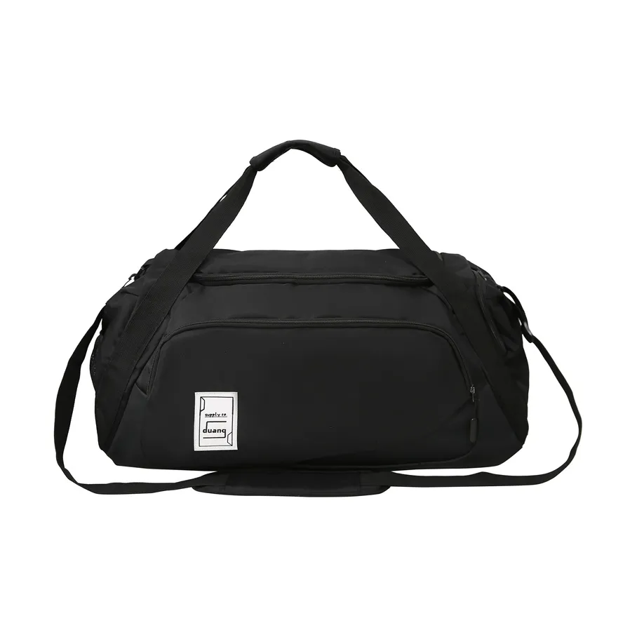 Alcohol Dragon Oxford With Leather Film Gym Bag Unisex Black/Khaki/Light Gray/Red