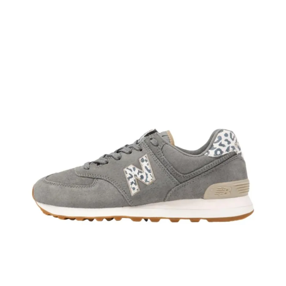 New Balance 574 Harbor Grey Leopard Women's