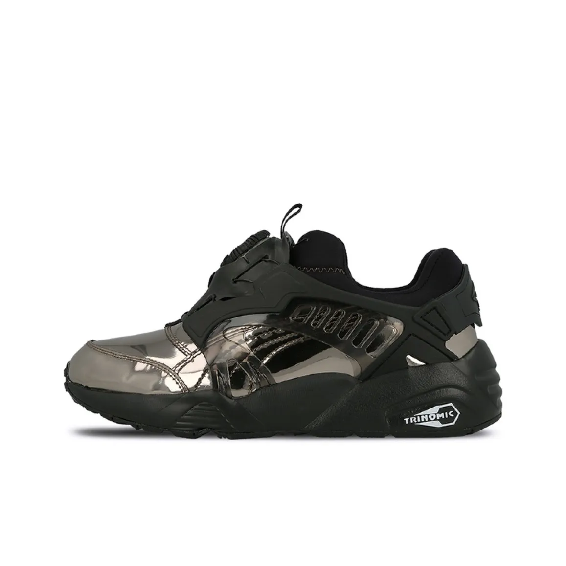 PUMA Disc Blaze Anti Slip Wear Resistant Low Top Casual Shoes Women's Black Silver