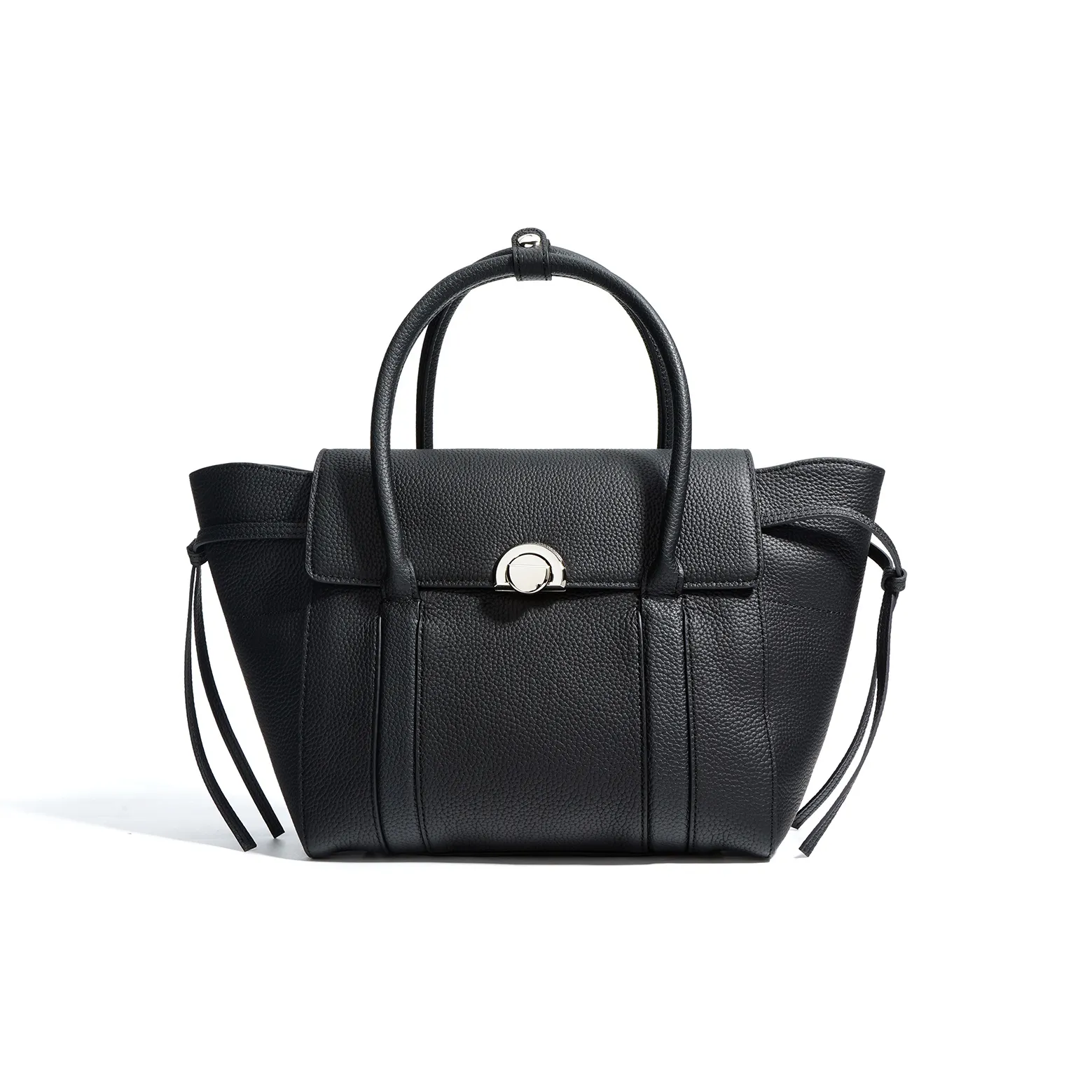 NIUMJ Сумка из натуральной коровьей кожи женская черная вишнево-красная капучино сосна лайм