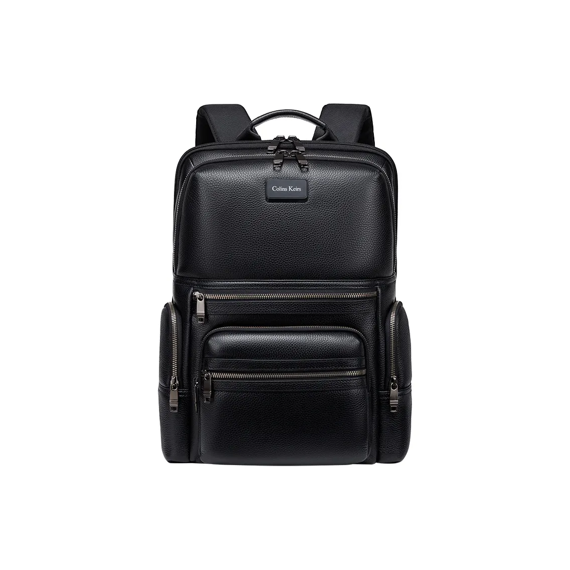 COLINS KEIRS Рюкзак из коровьей кожи большой мужской черный
