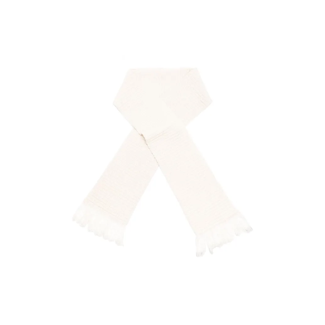 CHARLES JEFFREY Lambswool Nylon Knit Scarves Women's White