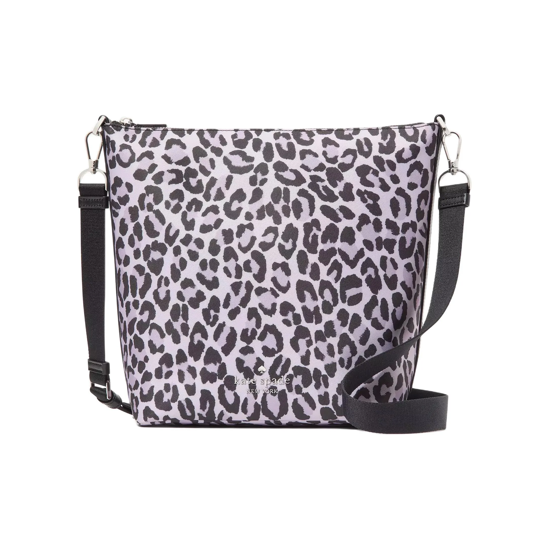 Kate Spade Chelsea Recycled Nylon Shoulder Bag, Crossbody Bag Large Size Women's Purple Mist Multicolor