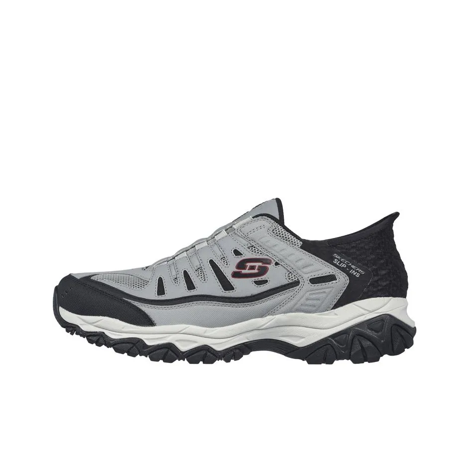 Skechers After Burn Low Top Outdoor Shoes Men's Gray Black