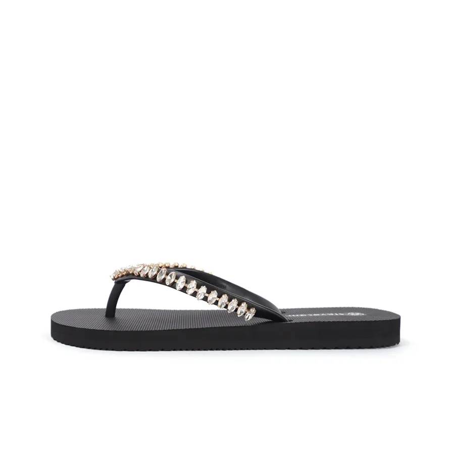 STEVESAM Rubber Sole Abrasion Resistant Slip Resistant Quick Drying Flip Flops Women's