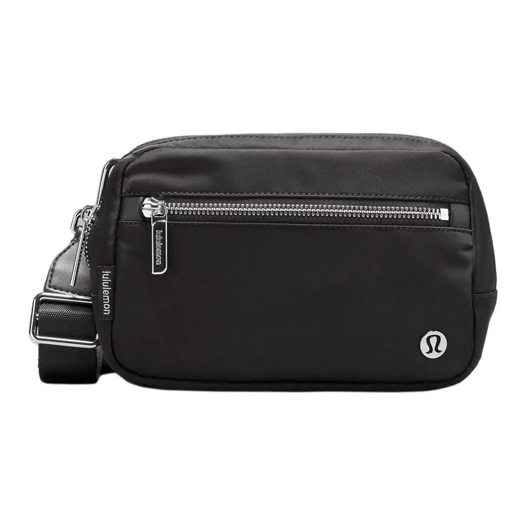 Lululemon Nylon Shoulder Bag, Crossbody Bag Regular Unisex Black