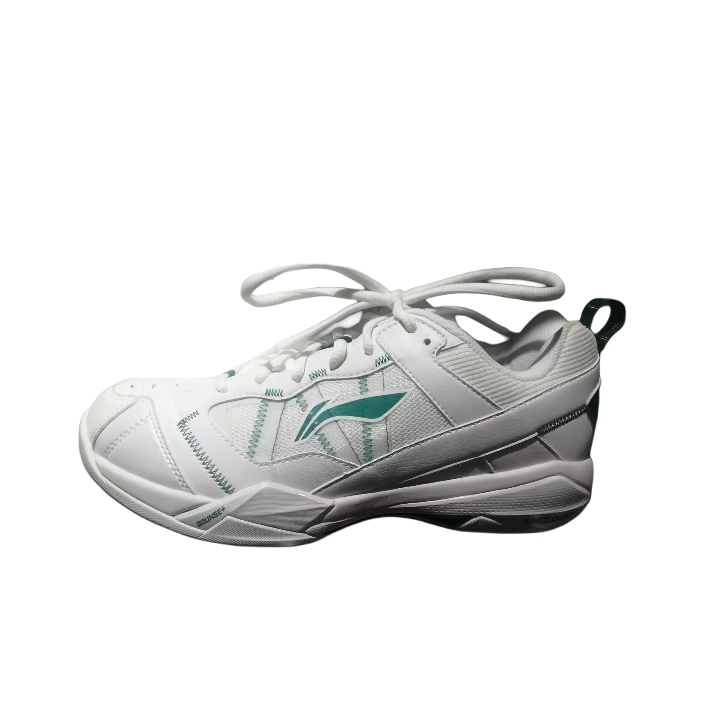 LiNing Shock Absorbers Slip-Resistant Низкий Топ Бадминтон Обувь Мужская Белая