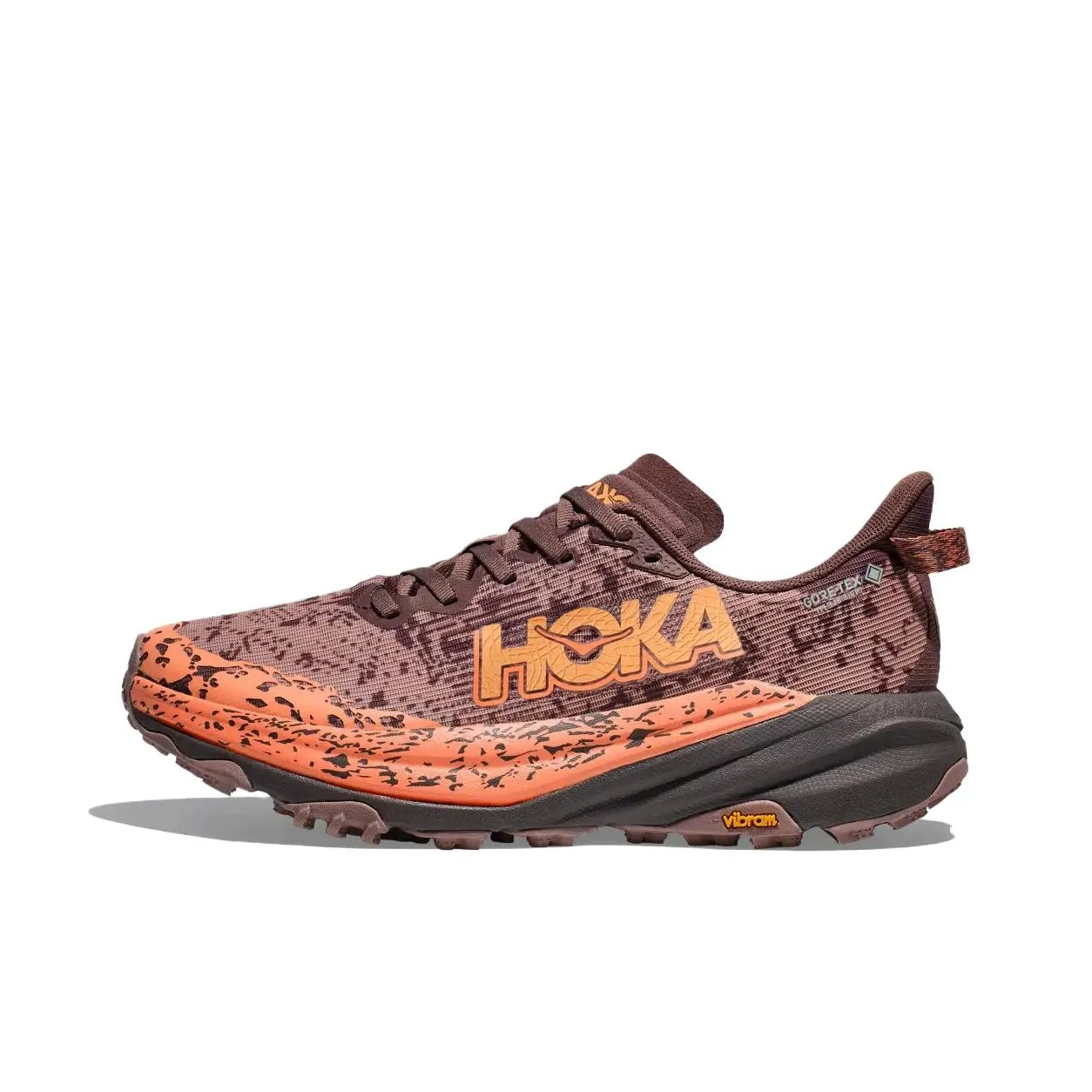 HOKA ONE ONE SPEEDGOAT 6 Anti-Slip Wear-Resistant Low-Top Trail Running Running Shoes Women's Umber