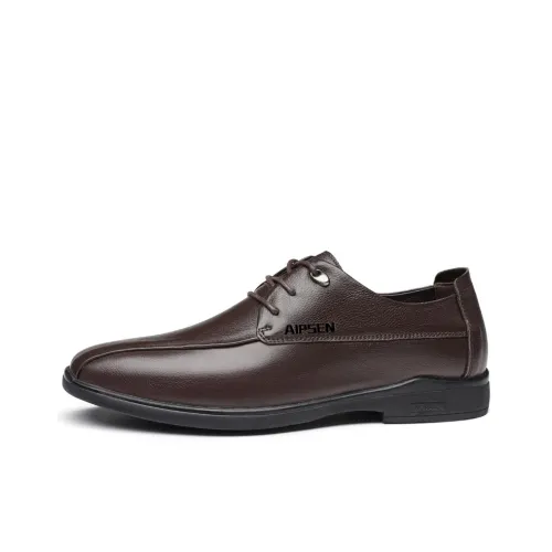 AIPSEN Мужские повседневные туфли Low Top Коричневый Мужские