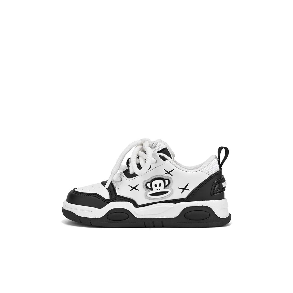 PAUL FRANK Anti Slip Wear Resistant Kids' Skateboarding Shoes Black White Kids'