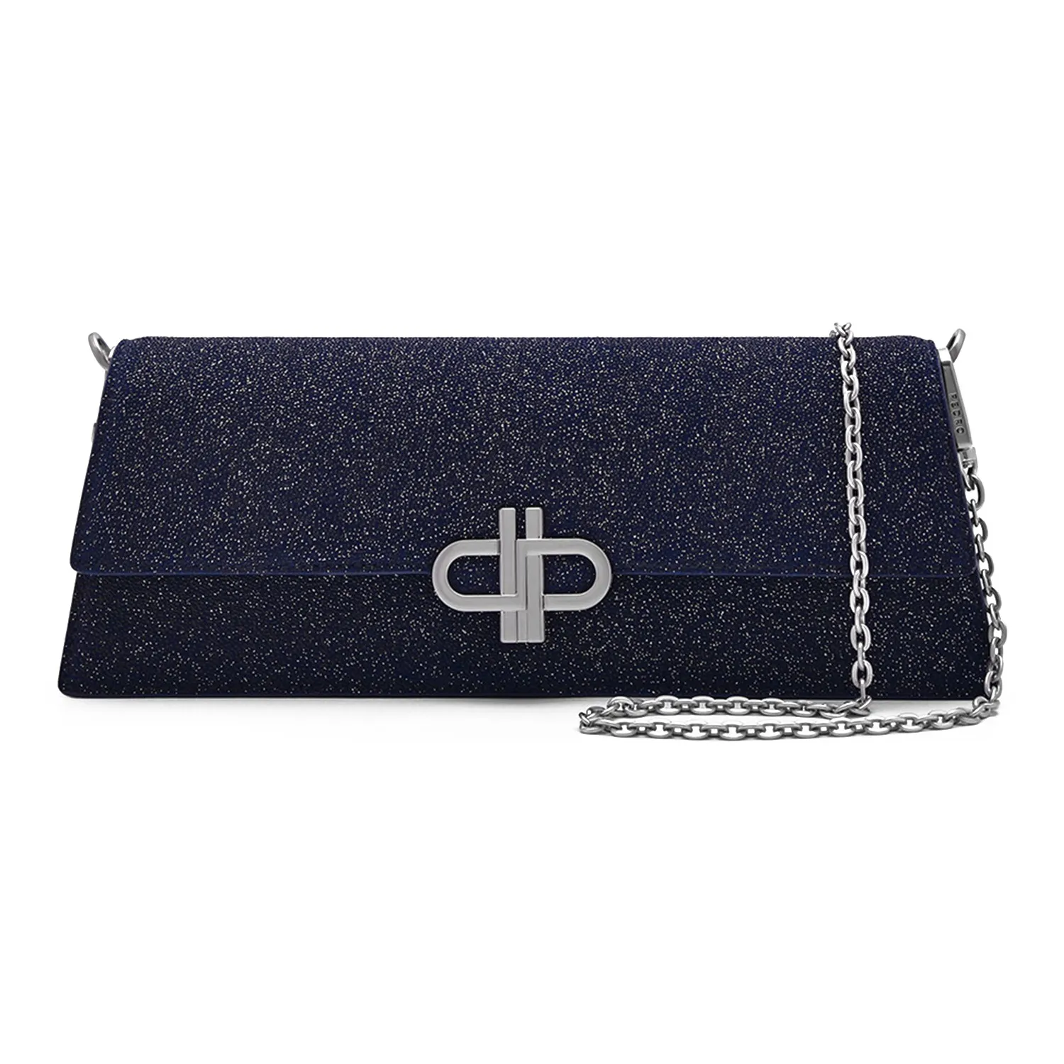 Pedro Сумка из коровьей кожи багетная плечевая маленькая женская темно-фиолетовая