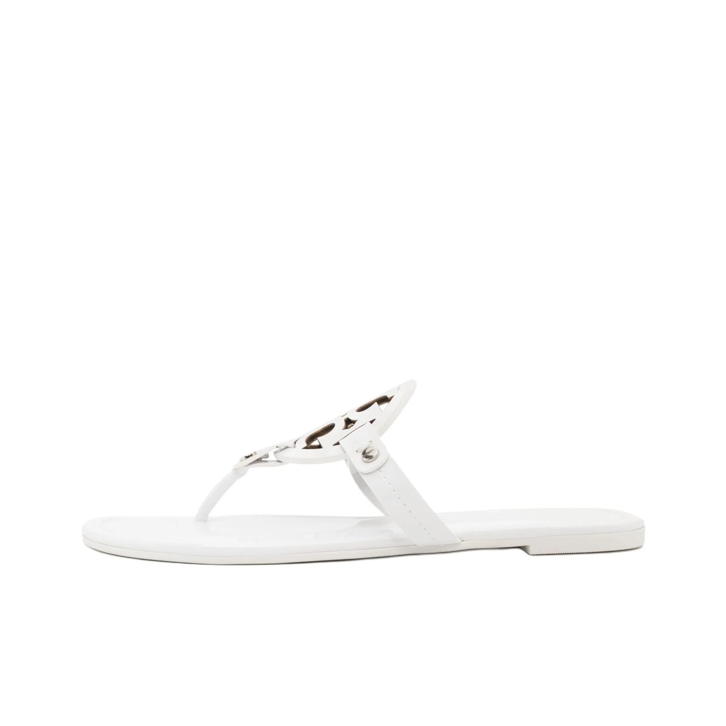 TORY BURCH Miller Rubber Sole Flip Flops Women's White