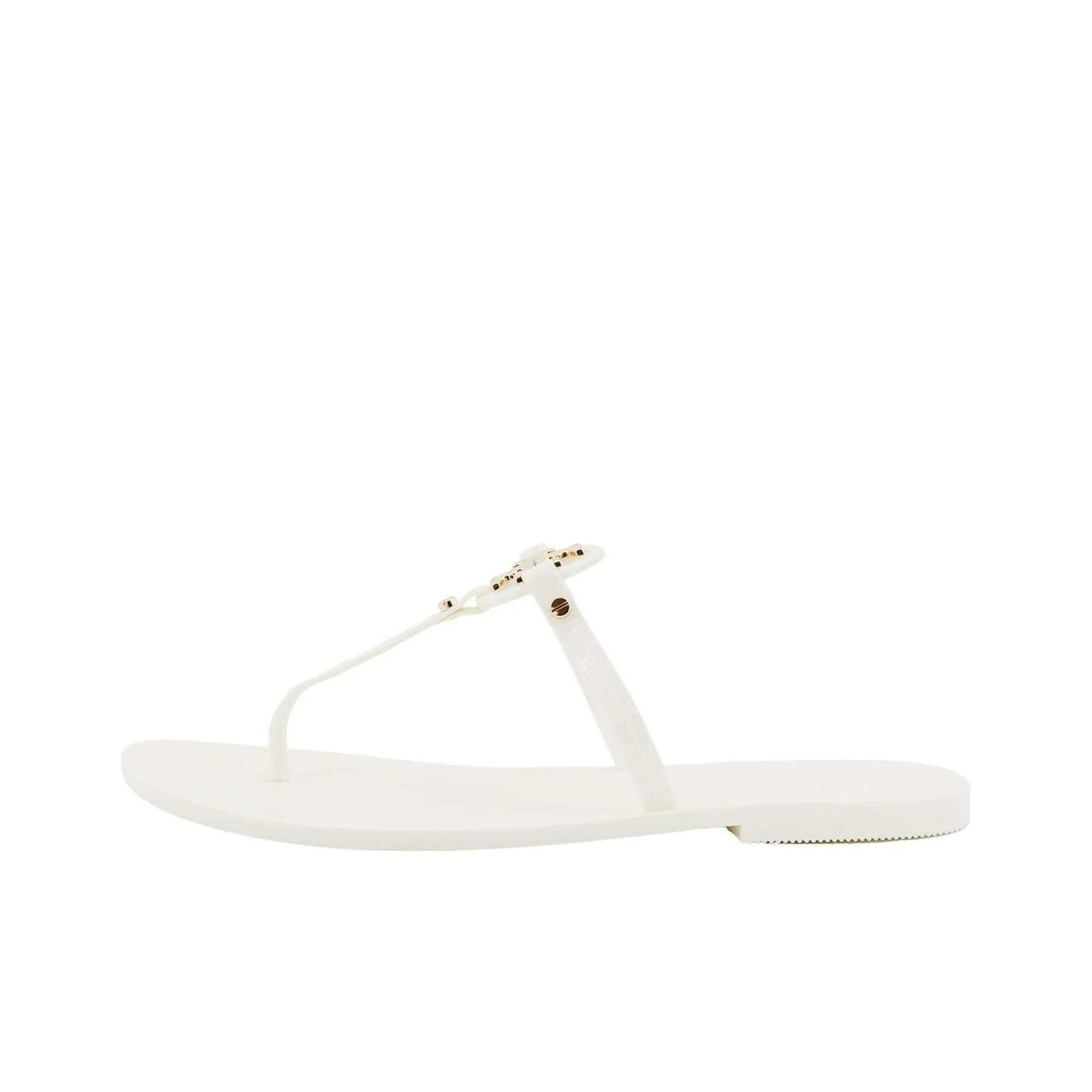 TORY BURCH Mini Miller Logo Plaque Slip On Sandals Women's