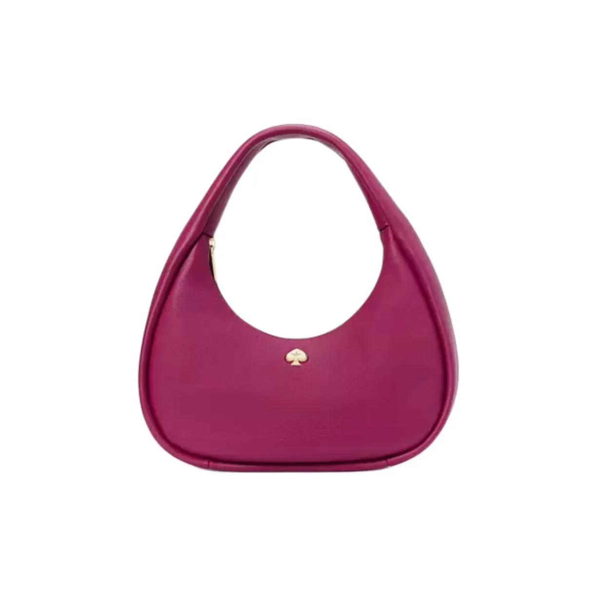 Kate Spade Сумка из крупнозернистой текстуры кожа через плечо большая женская черная малиновая