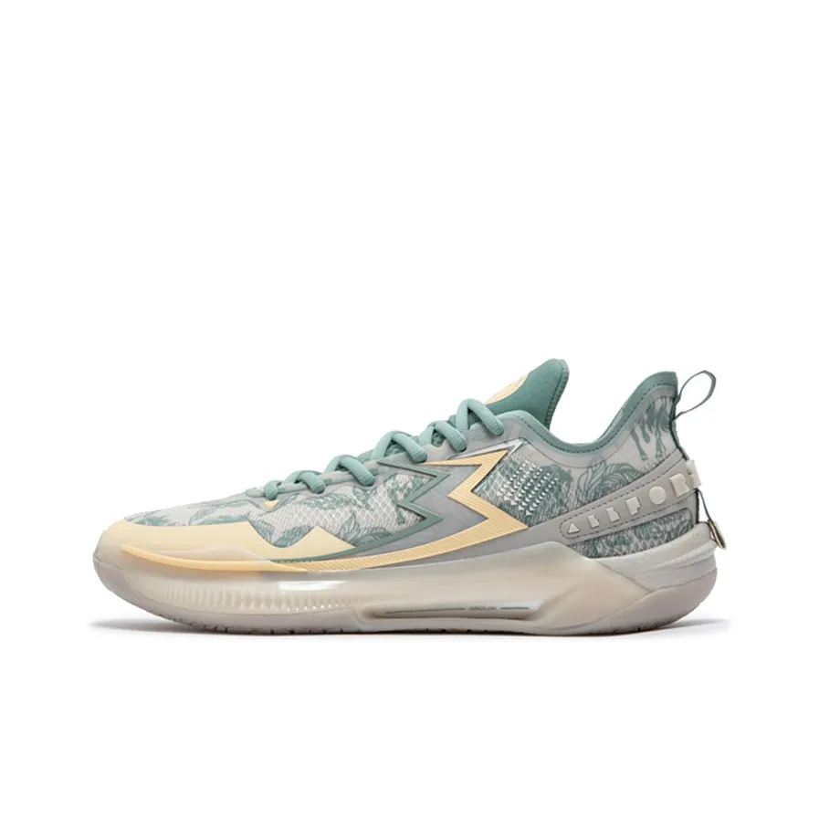 361° BIG3 5.0 Quick PRO Basketball Shoes Men's Low Top Feather White/Pumice