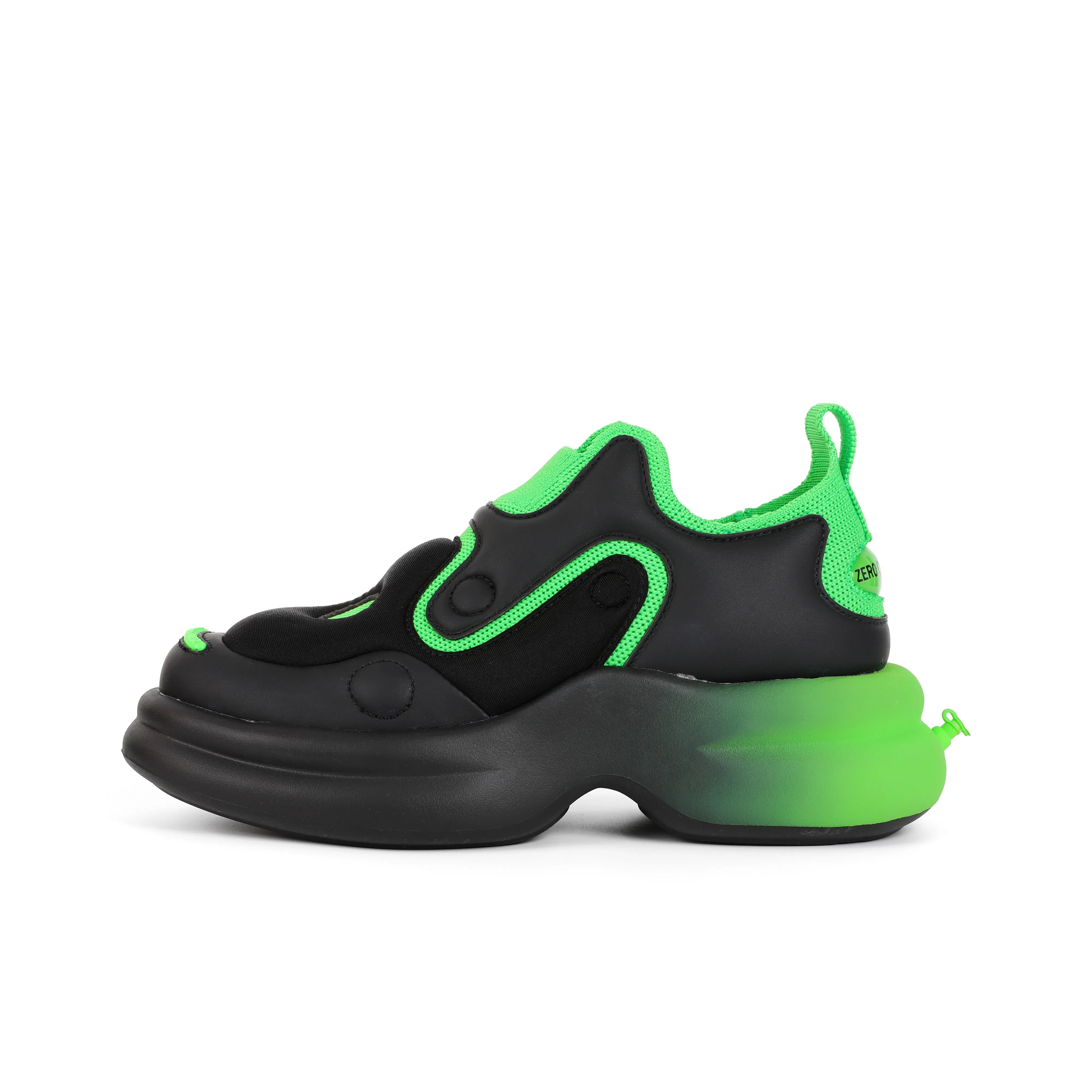 ZERO COSMOS Амортизаторы Slip-resistant Низкий топ Толстая подошва Кроссовки Унисекс Черный Зеленый
