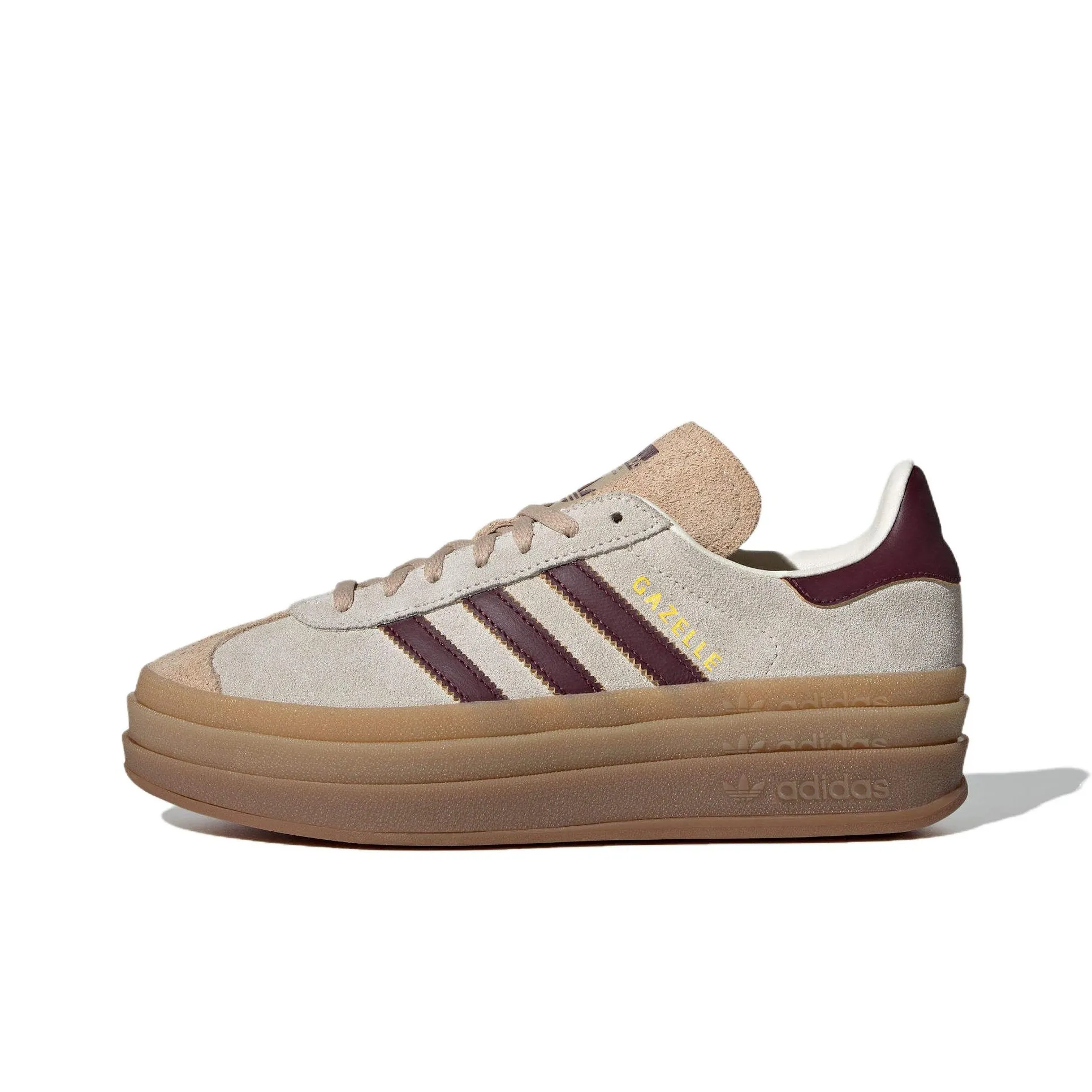 Adidas Originals Gazelle Low Топ Скейтборд Кроссовки Женские Бежевые