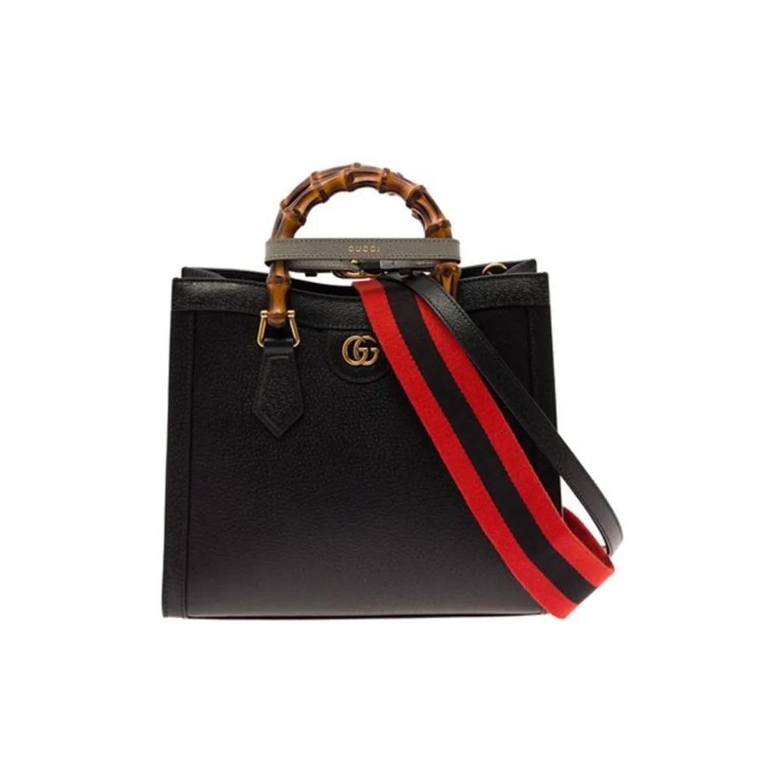 GUCCI Diana Leather Shoulder Bag, Crossbody Bag, Handbag Trumpets Unisex Black