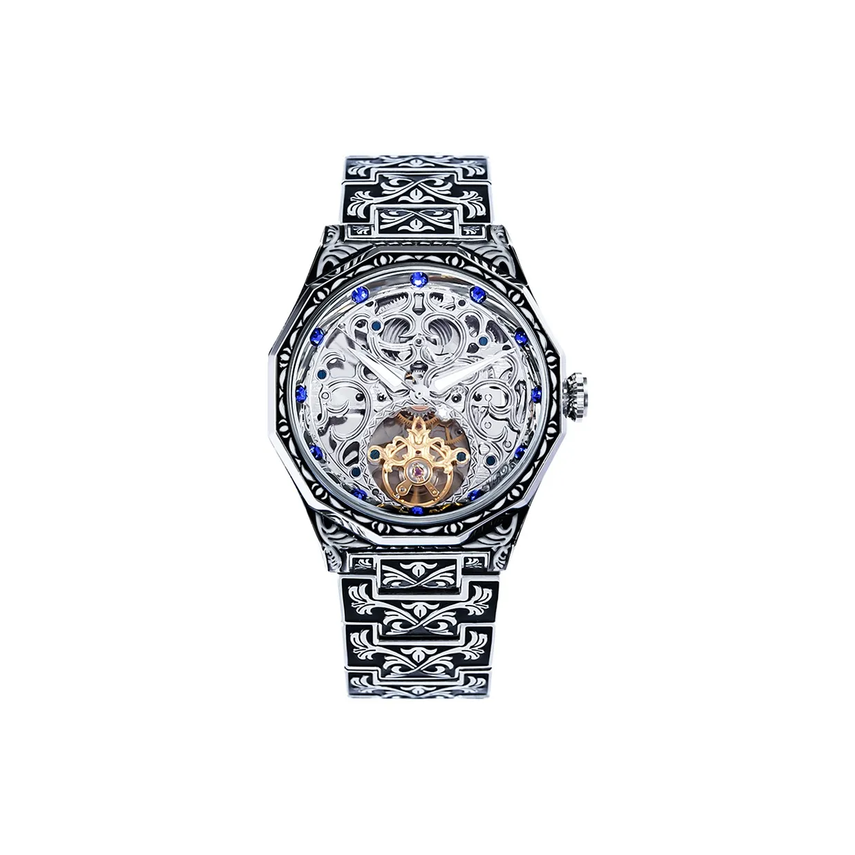 VRQ Future Series M01 Часы Автоматический Механический Механизм Часы Мужские Часы С Черепным Циферблатом