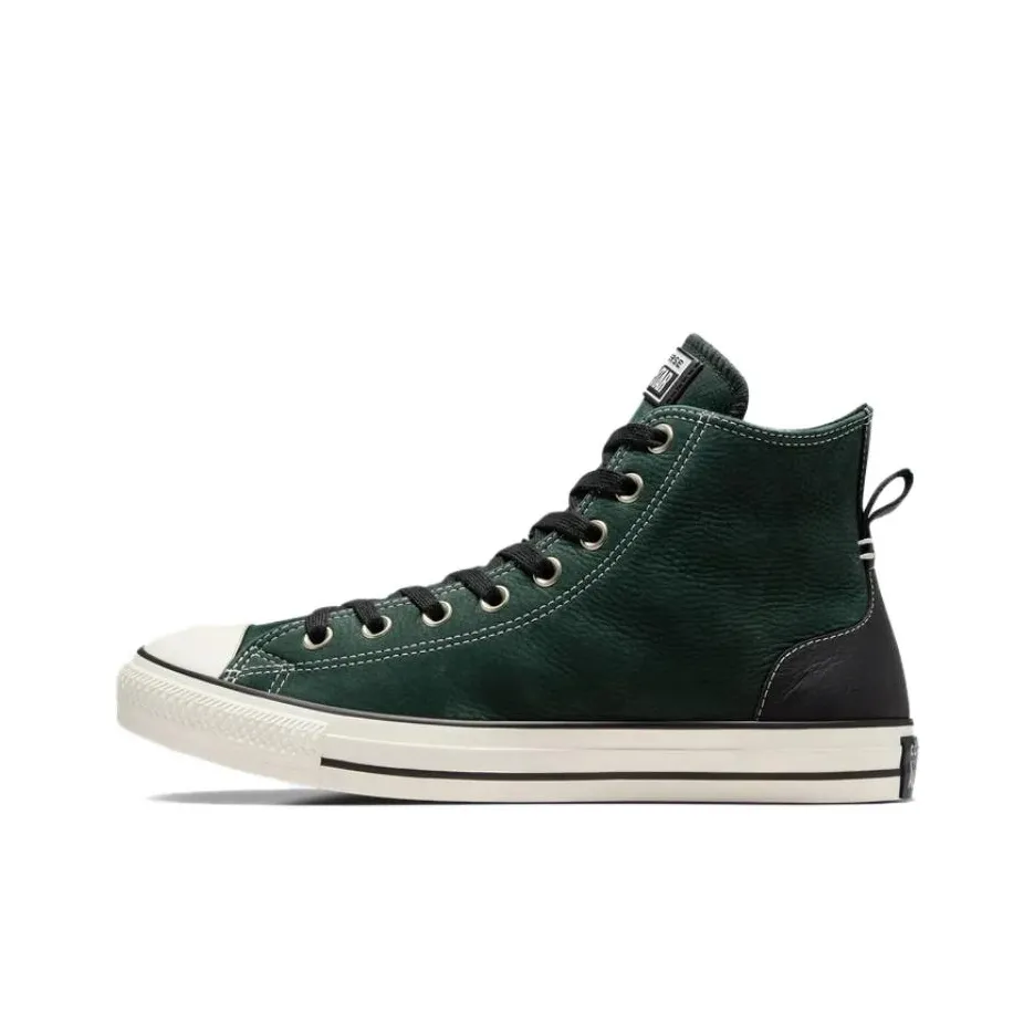 Конверс All Star Slip-Resistant Abrasion-Resistant High Top Skateboard Shoes Unisex Green Конверс All Star противоскользящие устойчивые к истиранию высокие кеды для скейтбординга унисекс зеленые