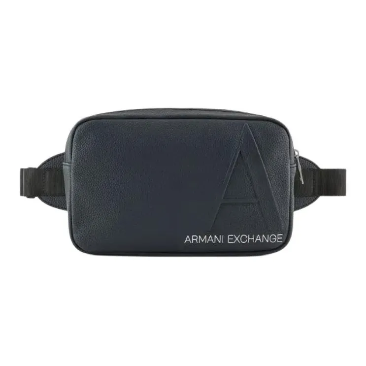 ARMANI EXCHANGEAE Полиуретан Одно плечо Через плечо Бананка Обычный Мужской Морской синий