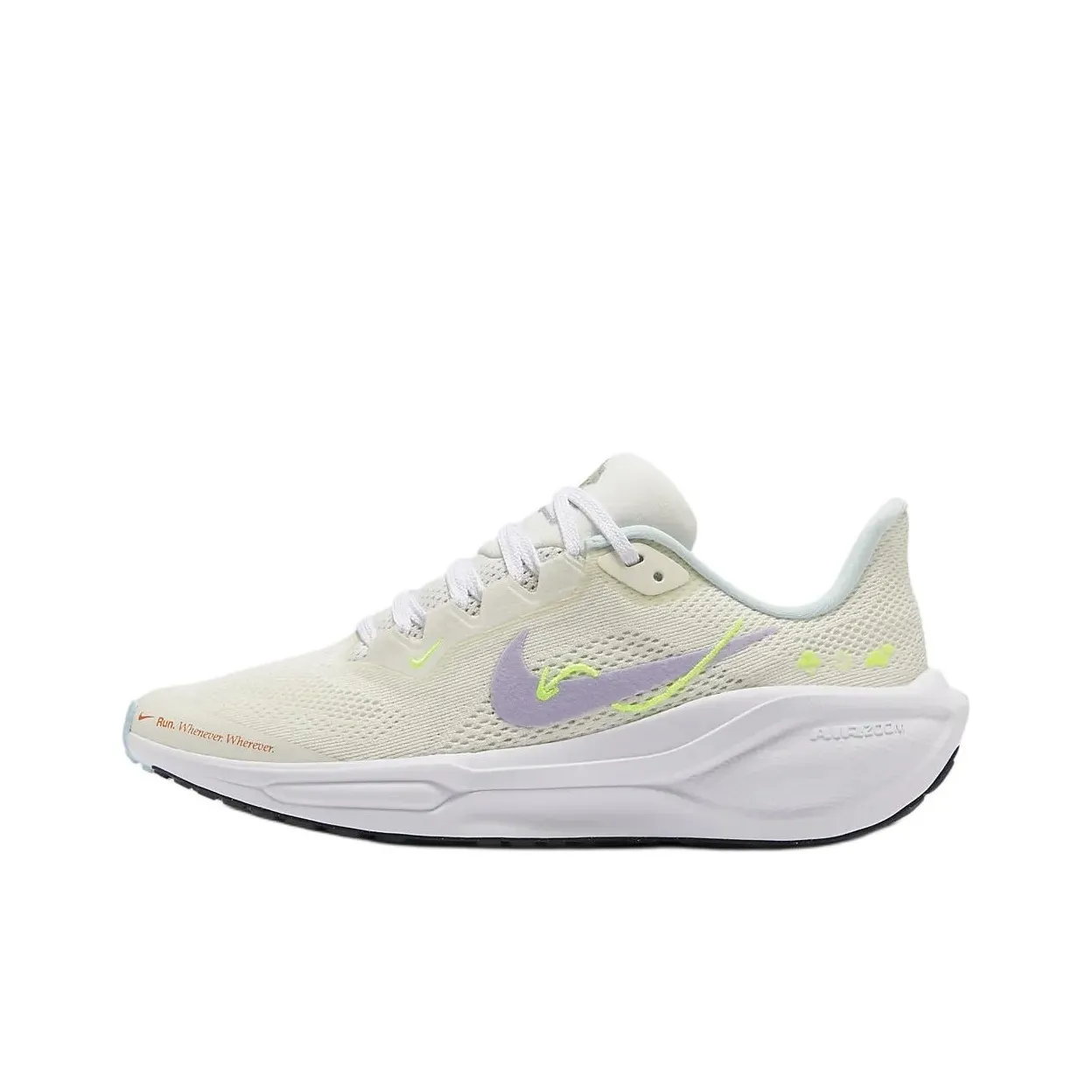 Nike Pegasus 41 Cushioning, Wear Resistant Low Top Kids' Running Shoes Beige