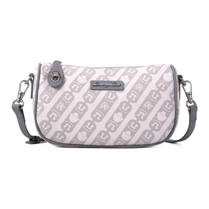 DANNYBEARJEANS Synthetic Leather Shoulder Bag Crossbody Bag Regular Women's Ecru & Light Blue