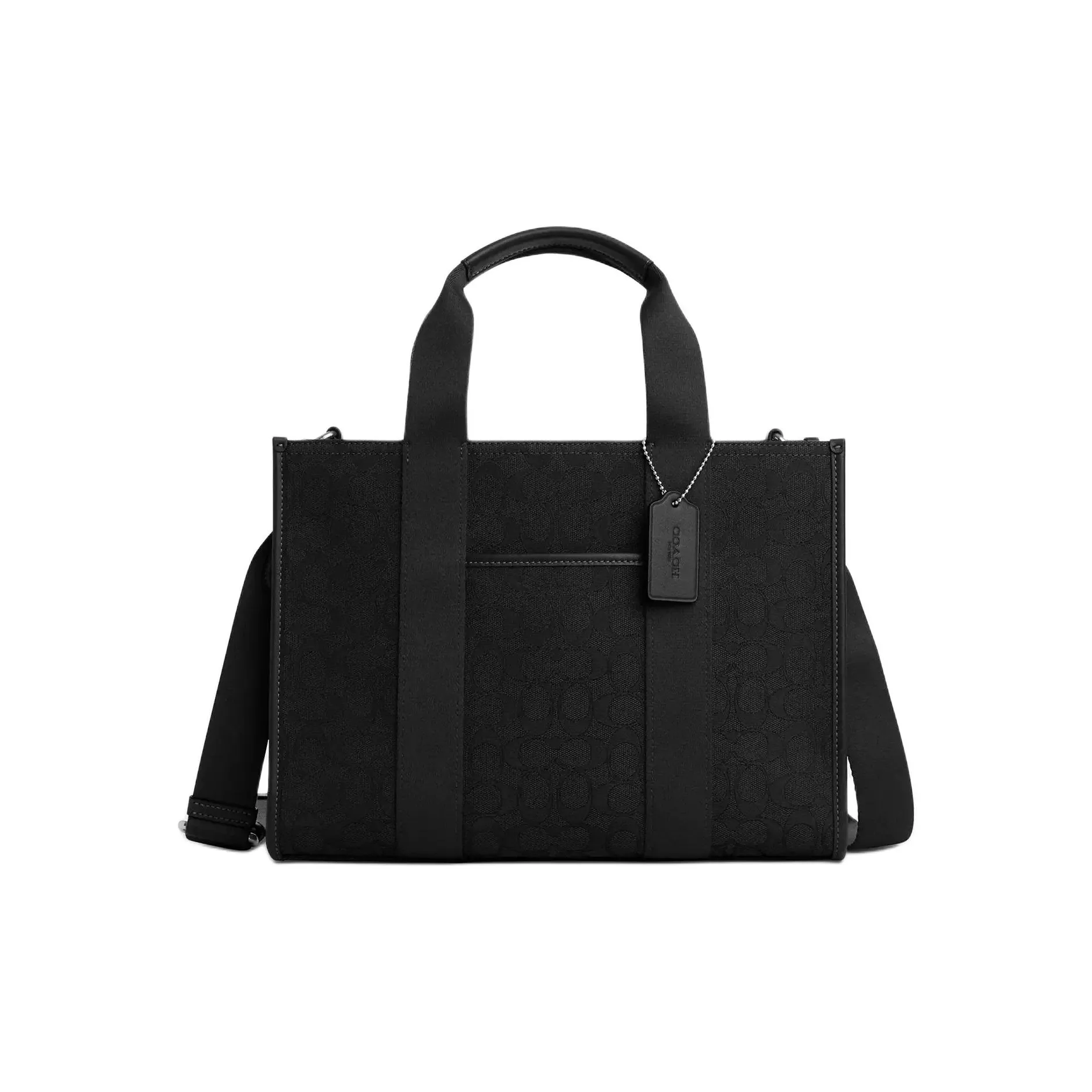 COACH Smith Jacquard Tote Bag Сумка для покупок Сумка через плечо Сумка Большая Женская Черная