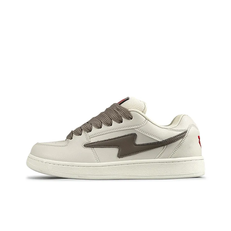 LuzaoT SUPER DRAG Пухлые туфли Устойчивые к истиранию Дышащие Низкие Кроссовки для скейтбординга Унисекс Молочно-кофейный