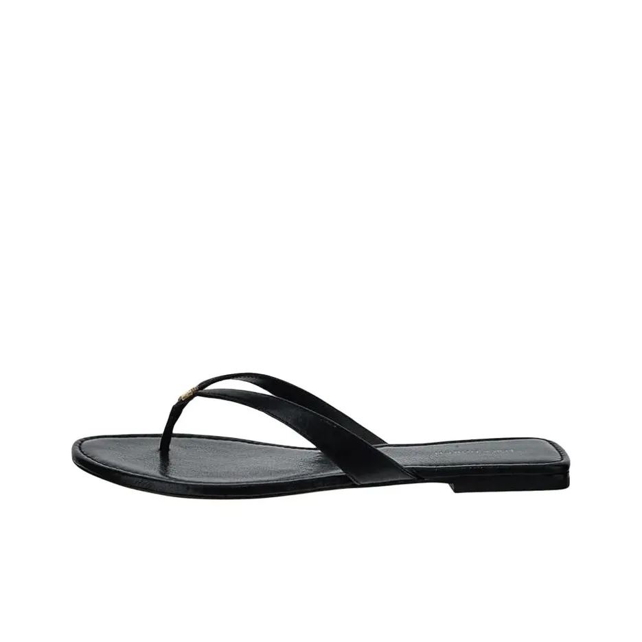 TORY BURCH Capri Logo plaque Flip flops