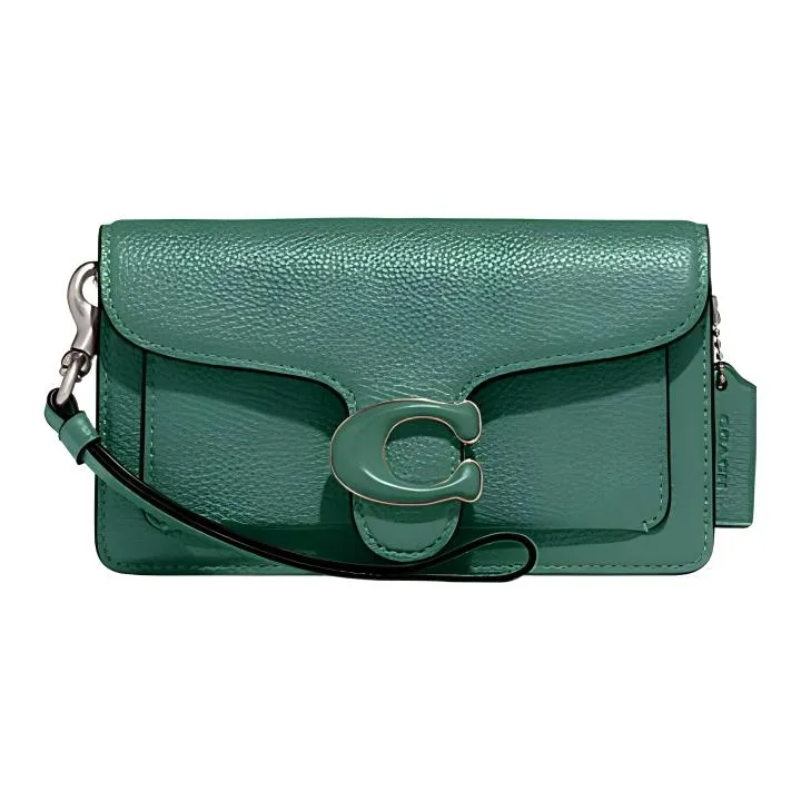 COACH Tabby Корова Кожа Запястье Сумка Сумка через плечо Женская Зеленая