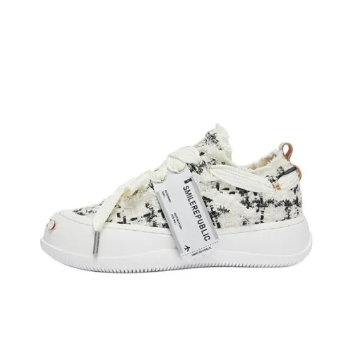 SMILEREPUBLIC Laugh Series Кеды Low Top Черный/Белый Унисекс