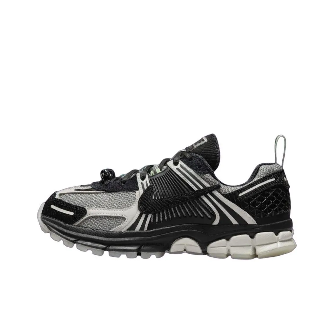 Nike Vomero 5 Устойчивый к истиранию Низкий Топ Детские Беговые Кроссовки Черный Белый Зеленый