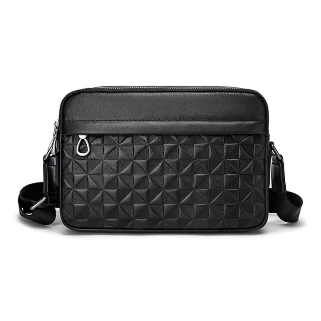 FAIRWHALE Сумка для доставки из коровьей кожи сумка через плечо мужская черная