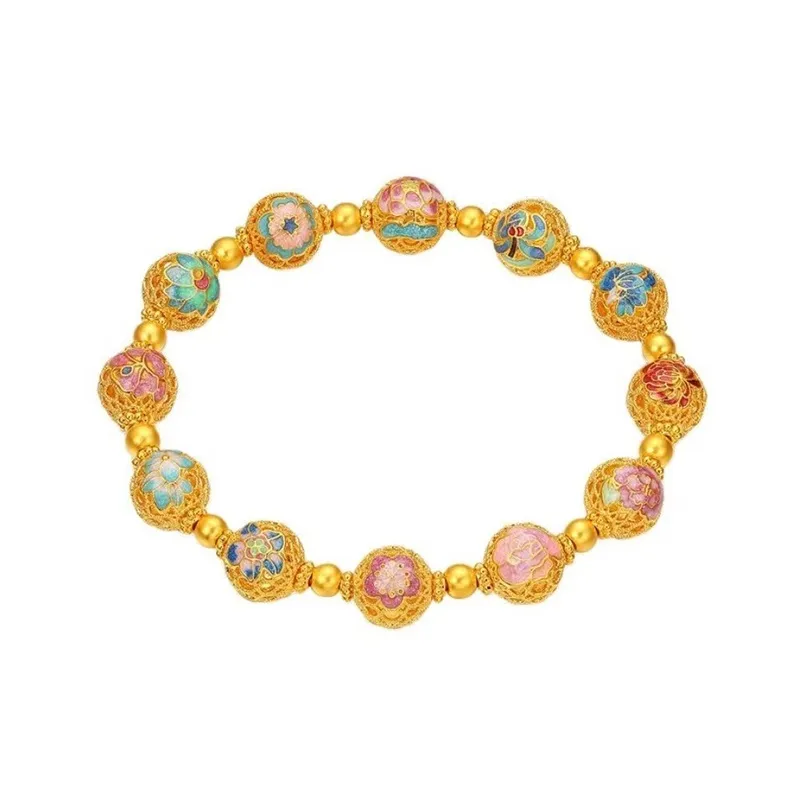 Diamond International Gold Bracelet Women's