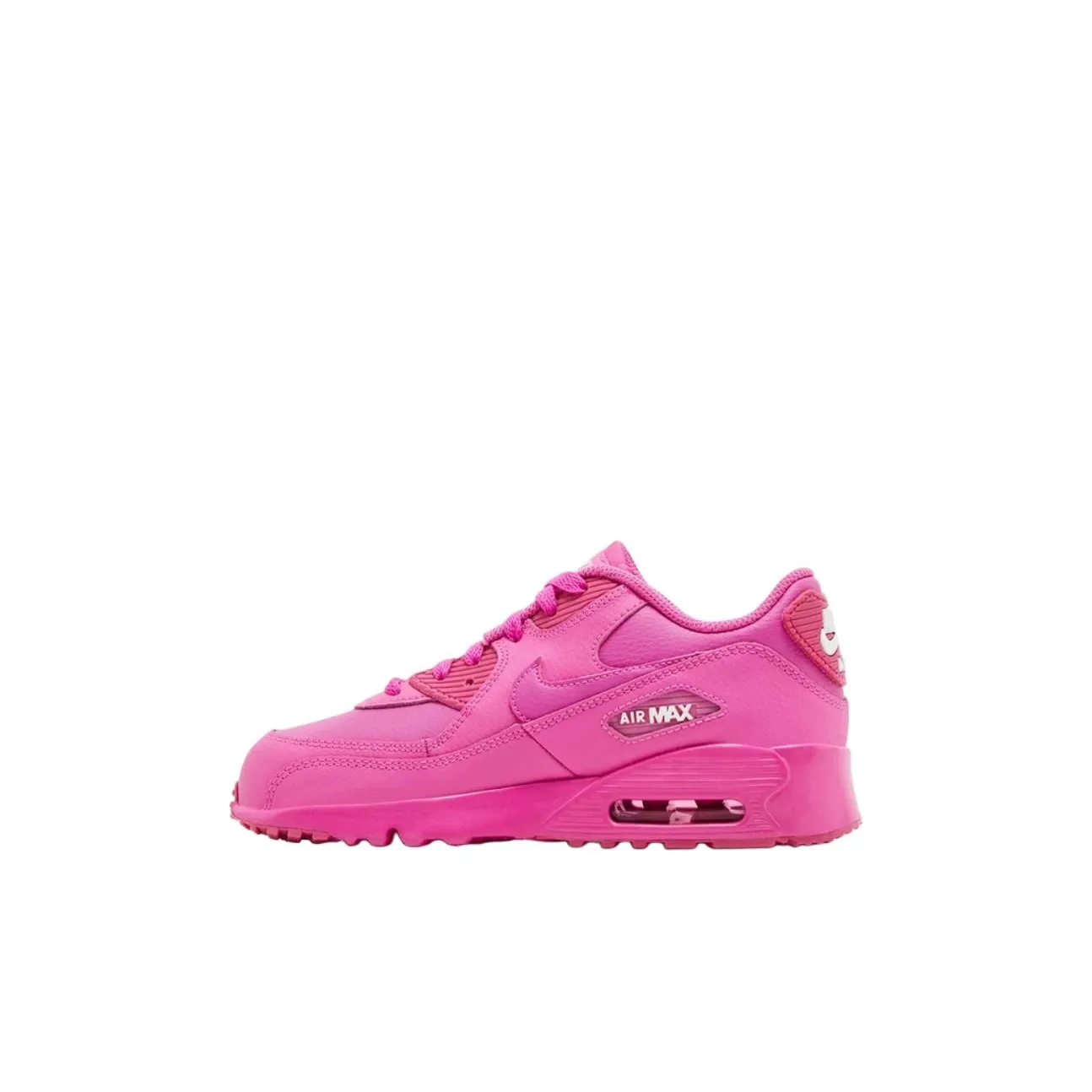 Nike Air Max 90 Low Top Kids Lifestyle Shoes Pink Kids'
