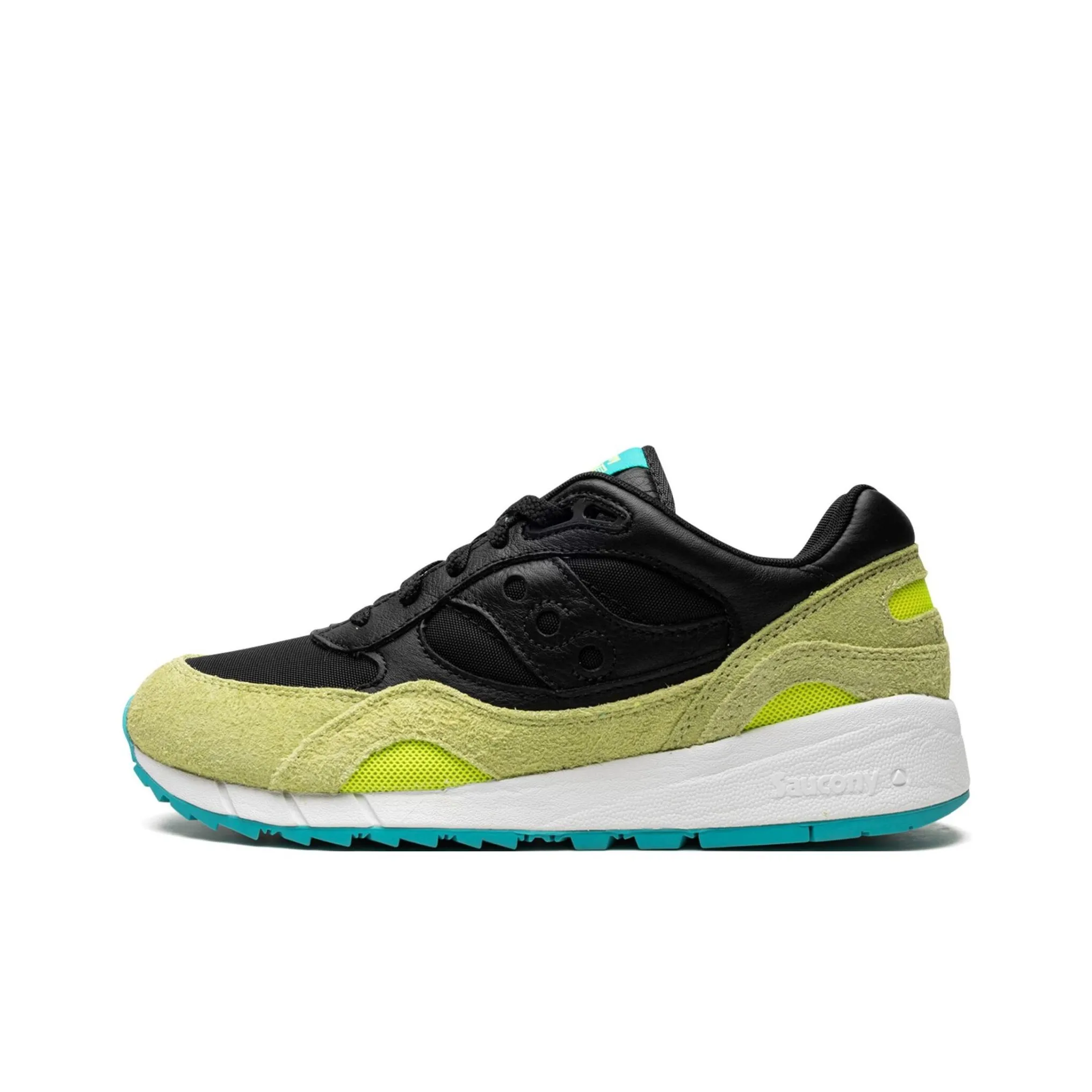 Saucony Shadow 6000 Slip-Resistant Abrasion-Resistant Low Top Casual Shoes Men's Black Green Сaucony Shadow 6000 Противоскользящий Устойчивый к истиранию Низкий Топ Повседневная Обувь Мужская Черный Зеленый
