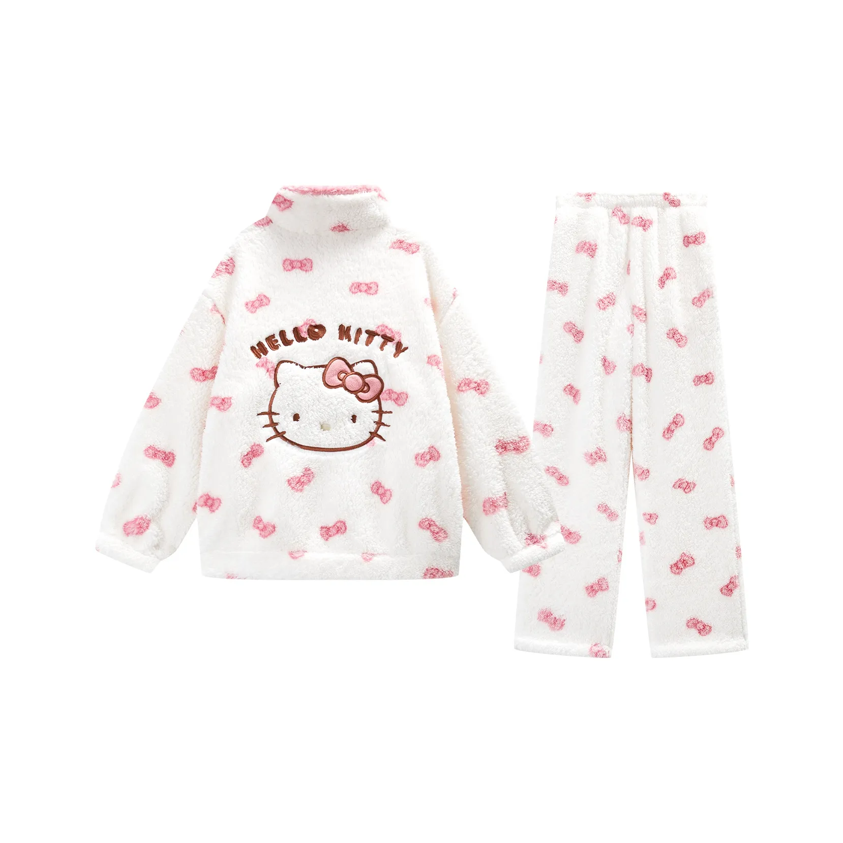 GUKOO x Hellokitty Pajama Set Women's Peach Pink