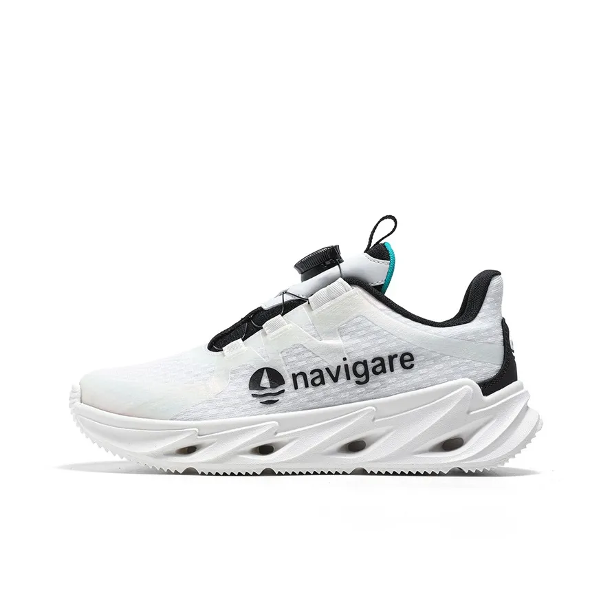 NAVIGARE Trendy Jogger Slip Resistant Lightweight Rebound Low Top Vacuum Piercing Running Shoes Women's