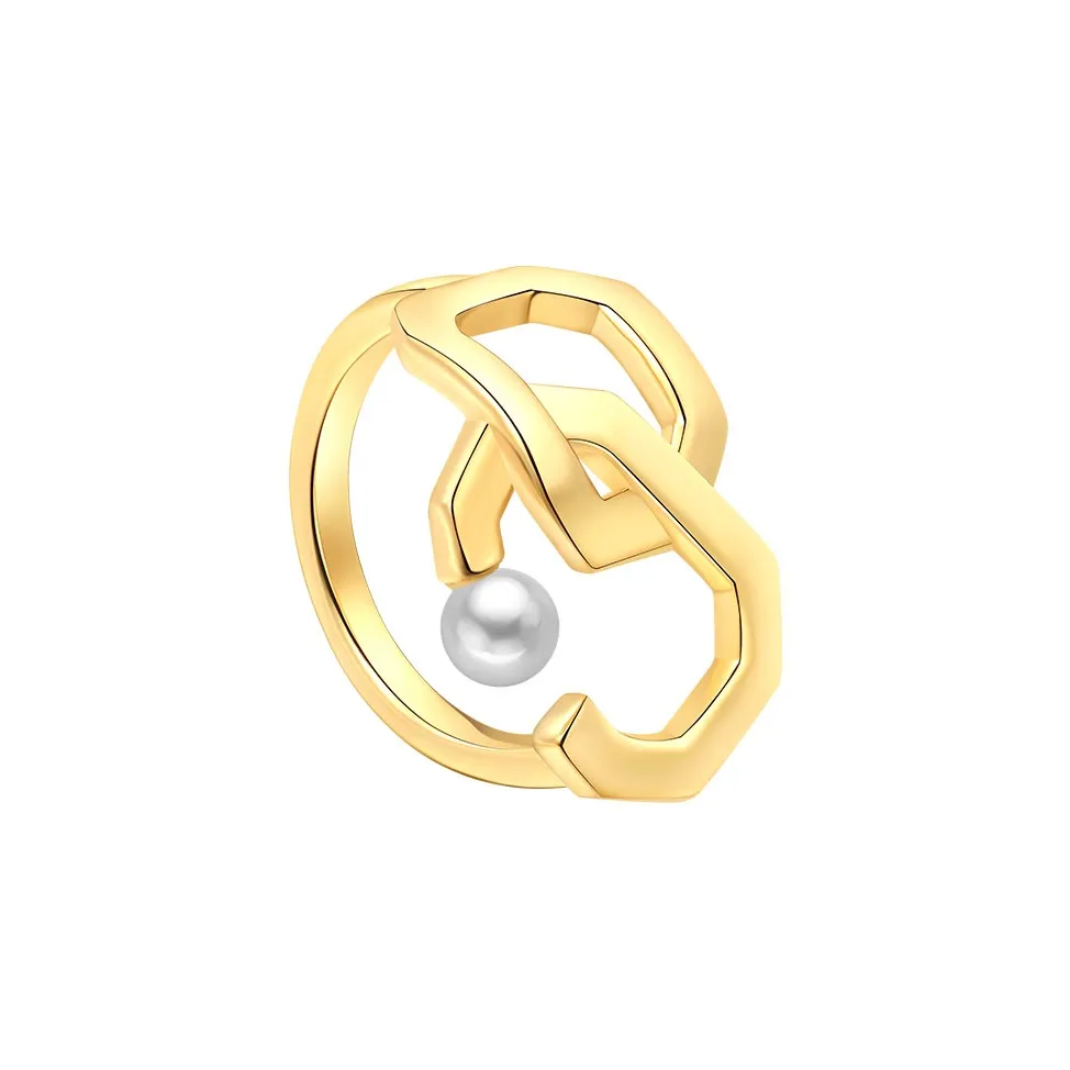 BABYBEI Shell Pearl Rings Women's