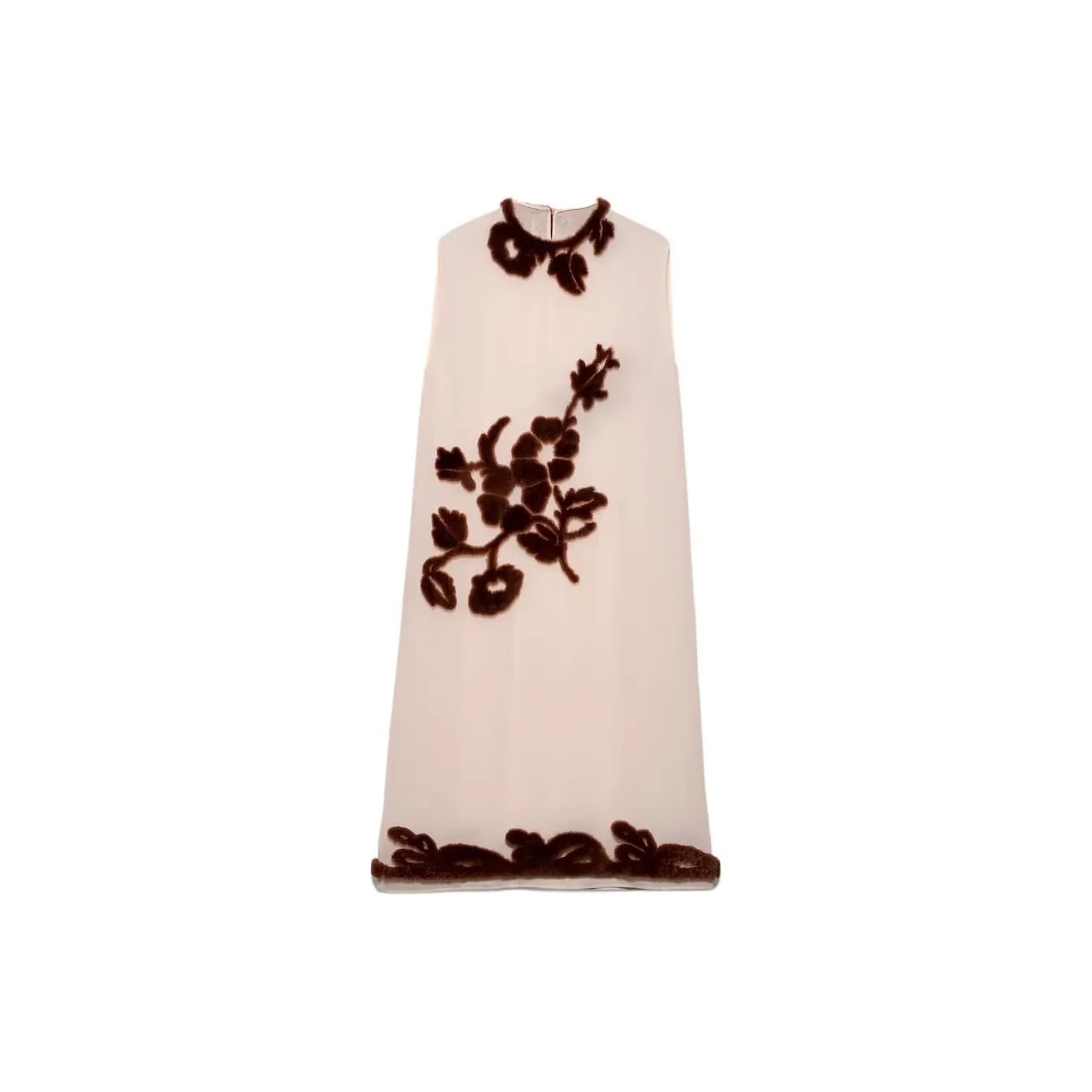 PRADA Floral embroidered Silk Midi Dress