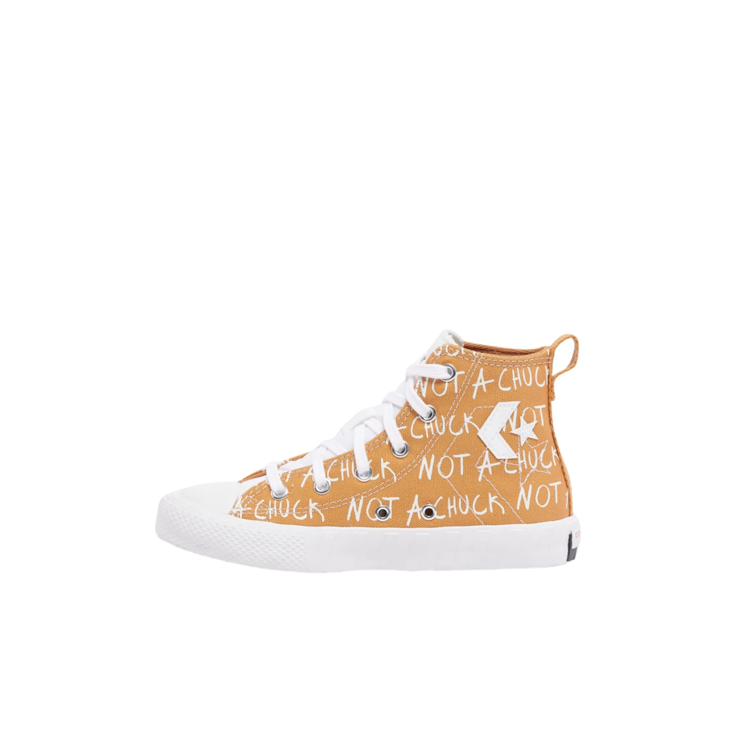 Converse UNT1TL 3D High Top Kids Canvas Shoes Yellow Children Aged 3 7 Years Old