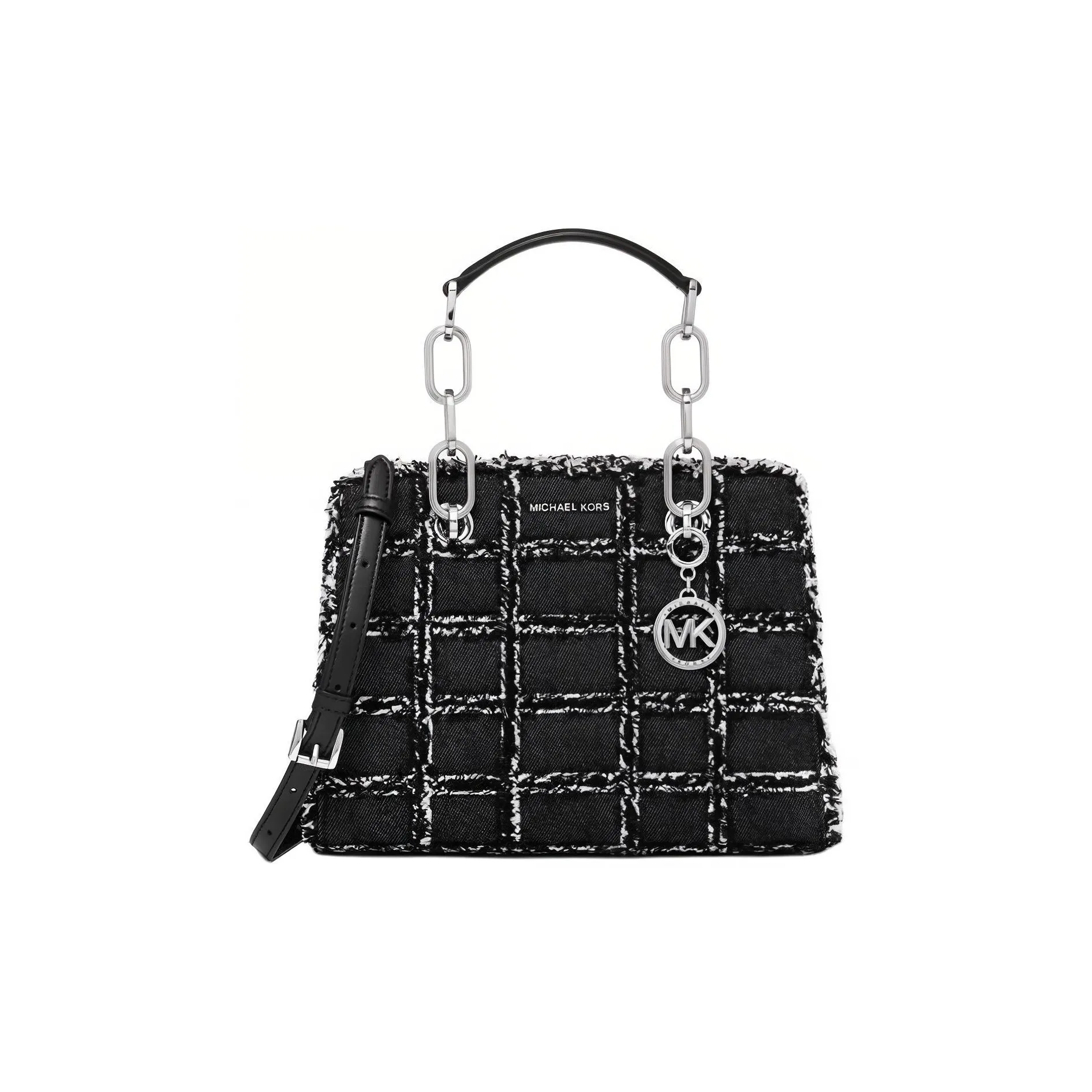 MICHAEL KORS Cynthia Fabric Shoulder Bag, Crossbody Bag, Handbag Trumpets Women's Black